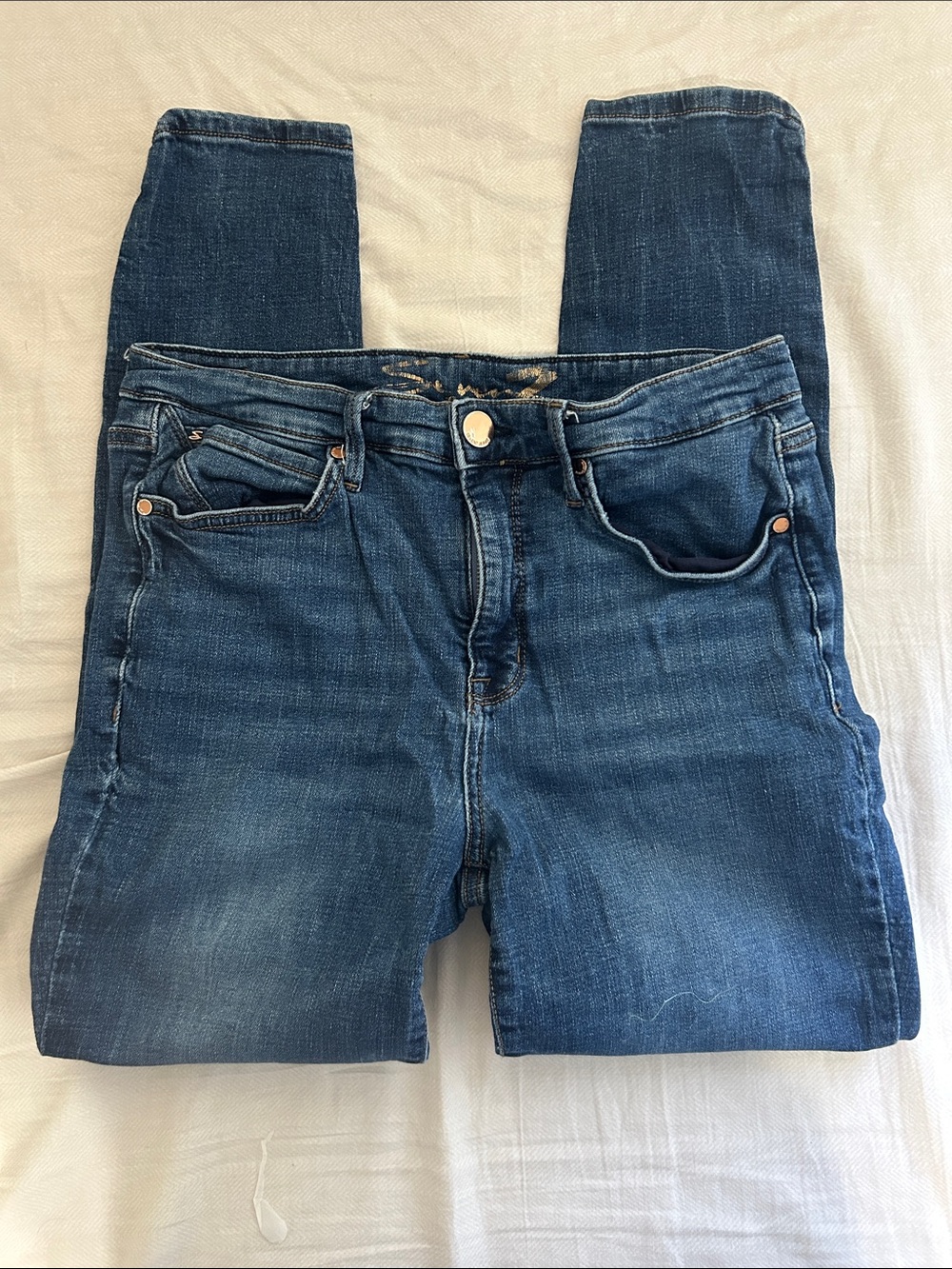 7 For All Mankind ultra high rise skinny jeans